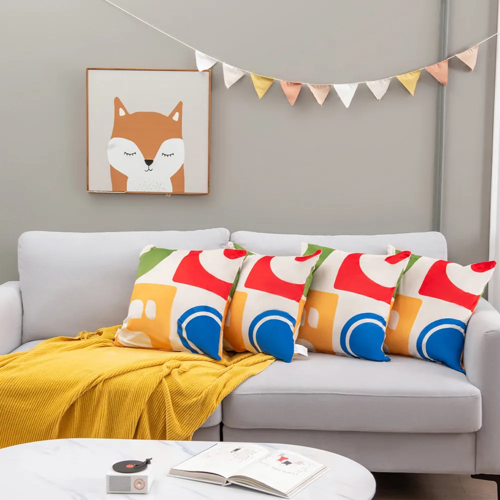 Velvet Throw Pillow 4 Pack - Multi