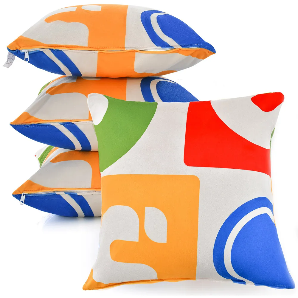 Velvet Throw Pillow 4 Pack - Multi