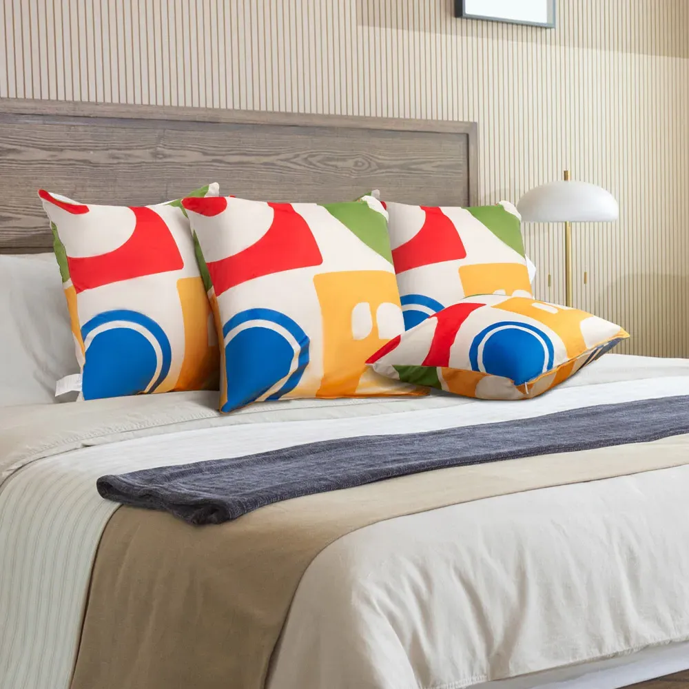 Velvet Throw Pillow 4 Pack - Multi