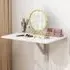Wall Mounted Drop-Leaf Folding Desk - White