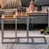 Wood Grain Nest of Tables Set of 3 - Brown