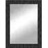 Wooden Framed Wall Mirror - Black