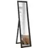 Wooden Full Length Mirror with Adjustable Angle - Black