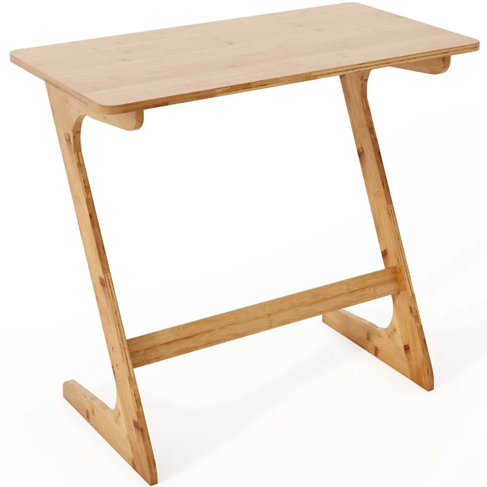 Z-Shaped Sofa Side Table - Natural, Bamboo