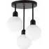 Broome 3 Light Ceiling Light - Black, Opal Glass