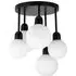Broome 5 Light Ceiling Light - Black, Opal Glass