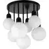Broome 7 Light Ceiling Light - Black, Opal Glass