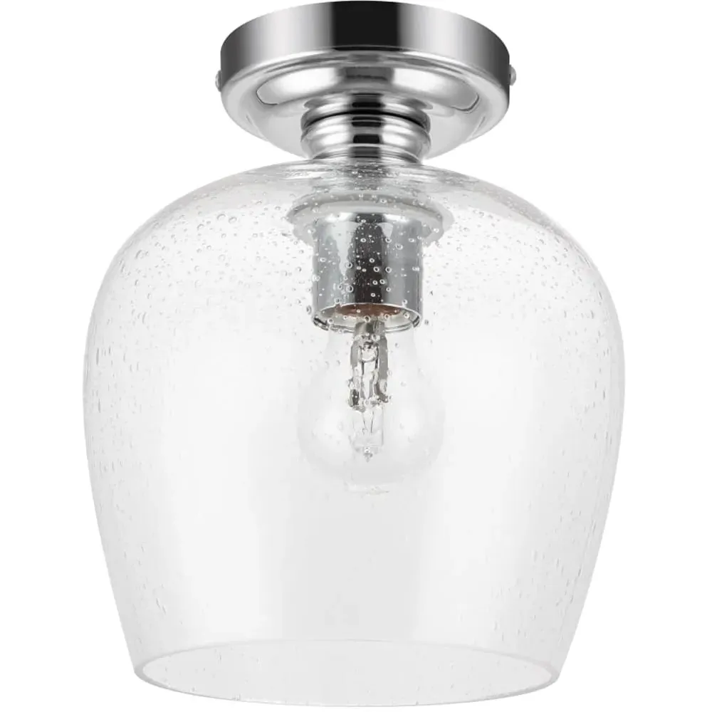 Buxton Bubble Glass Ceiling Light - Silver, Chrome