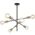 Charlton 6 Light Adjustable Arm Industrial Ceiling Light - Black