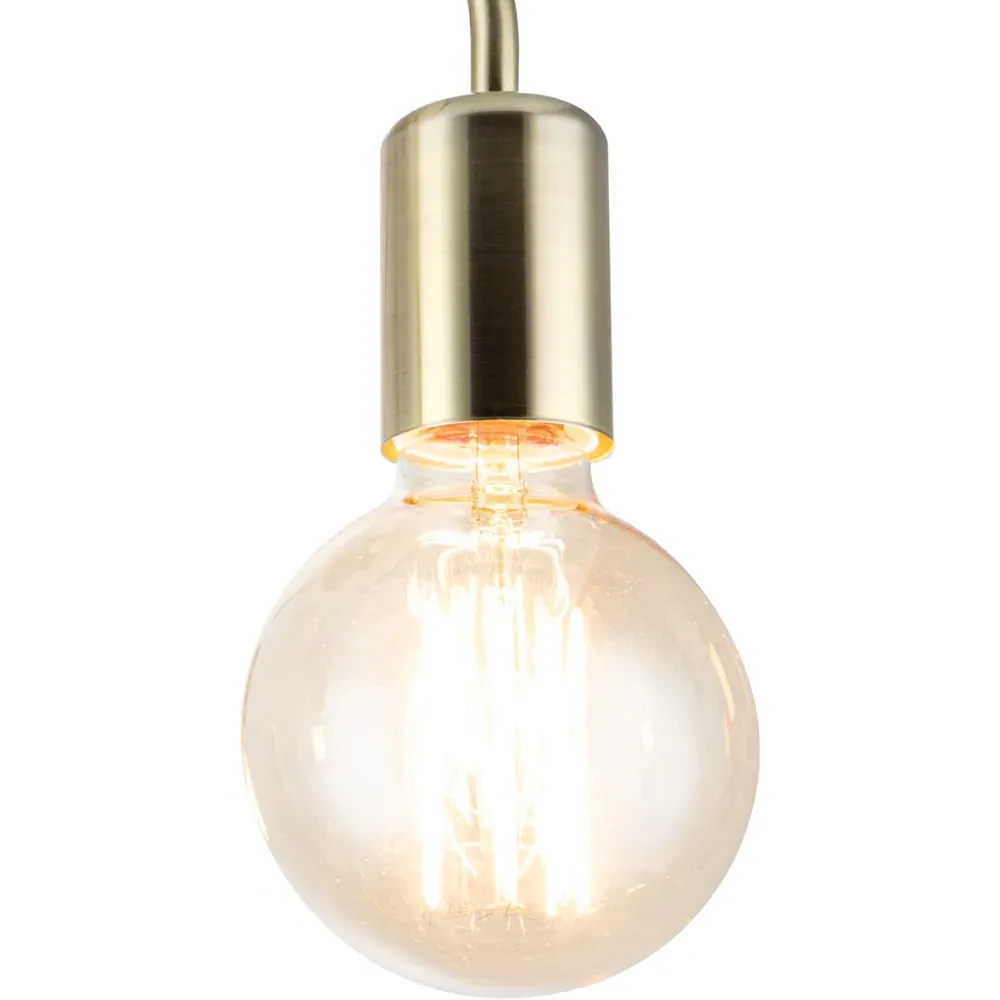 Fraser 3 Light Flush Ceiling Light - Brushed Brass