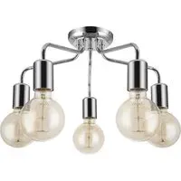 Fraser 5 Light Flush Ceiling Light - Chrome