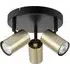 Grafton 3 Light Spotlight - Brushed Brass, Black