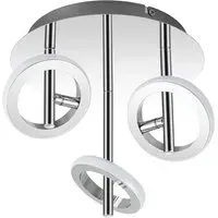 Holdon 3 Ring Drop Rod LED Ceiling Spotlight - Chrome
