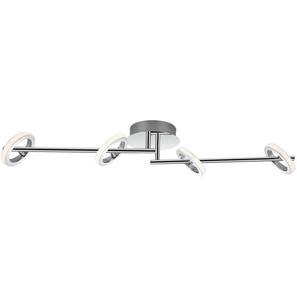 Holdon 4 Ring Adjustable Bar LED Ceiling Spotlight - Chrome