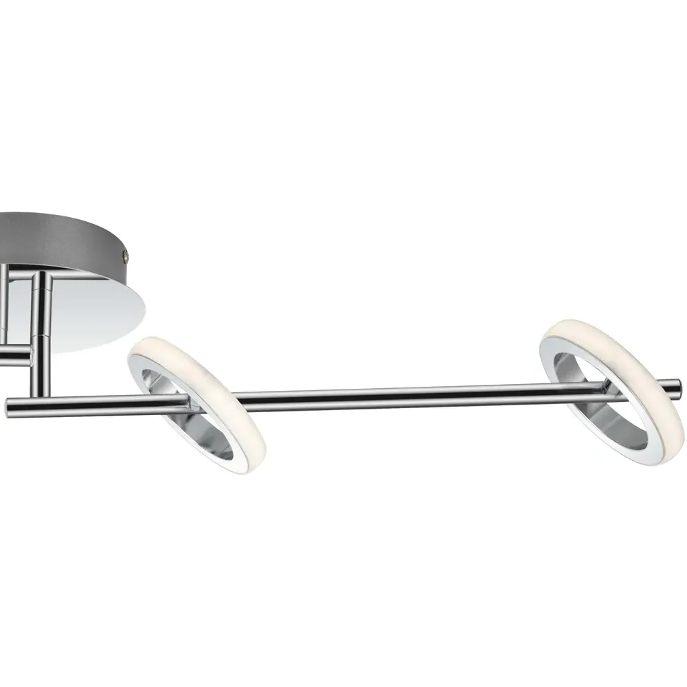 Holdon 4 Ring Adjustable Bar LED Ceiling Spotlight - Chrome