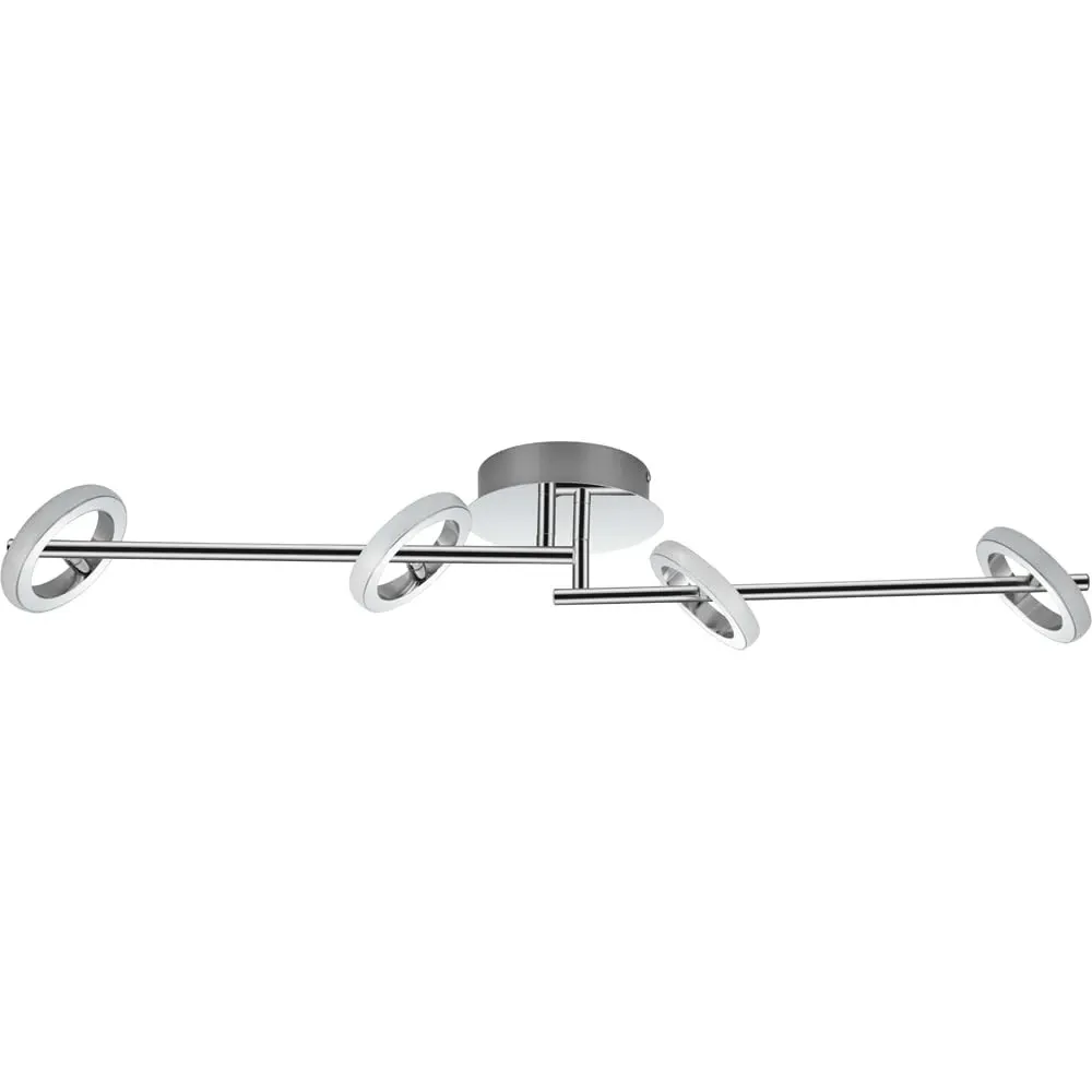 Holdon 4 Ring Adjustable Bar LED Ceiling Spotlight - Chrome