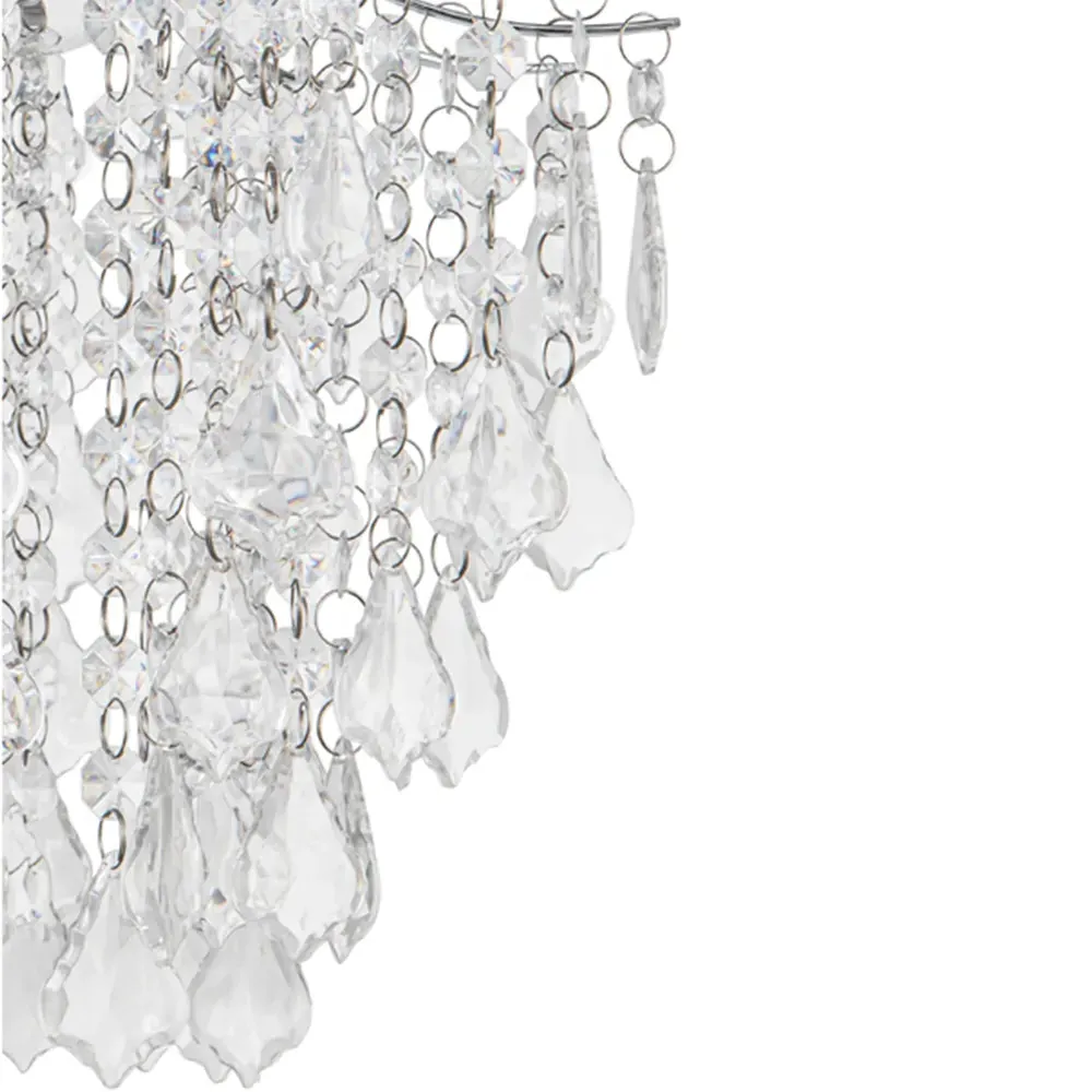 Jasmine Easyfit Beaded Lamp Shade - Clear