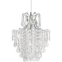 Jasmine Easyfit Beaded Lamp Shade - Clear
