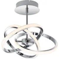 Ridgley 3 Ring Asteroid LED Pendant Light - Chrome