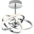Ridgley 3 Ring Asteroid LED Pendant Light - Chrome