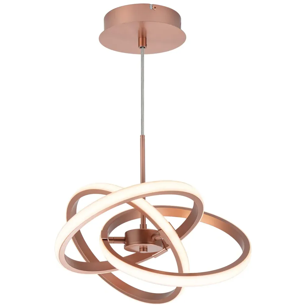 Ridgley 3 Ring Asteroid LED Pendant Light - Gold