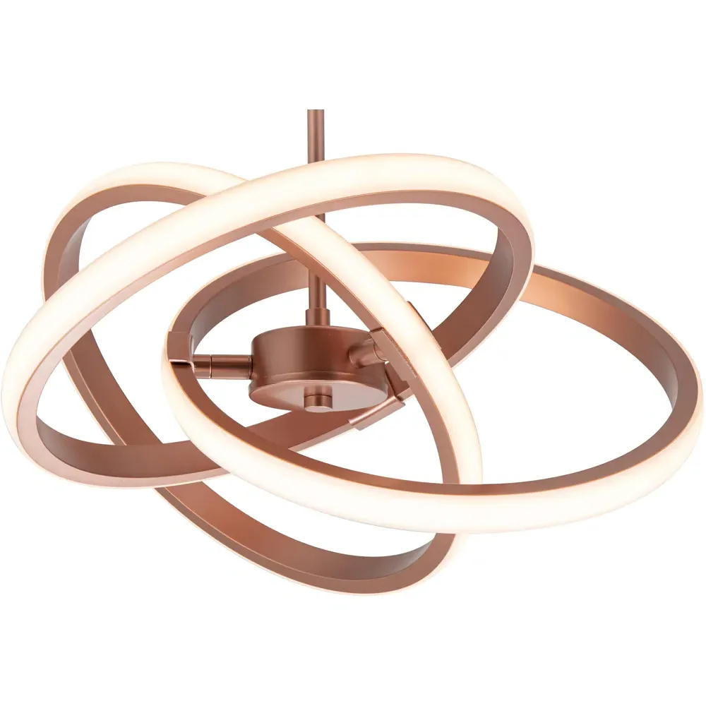 Ridgley 3 Ring Asteroid LED Pendant Light - Gold