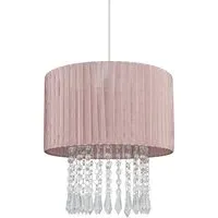 Winni Beaded Voile Easyfit Lamp Shade - Pink