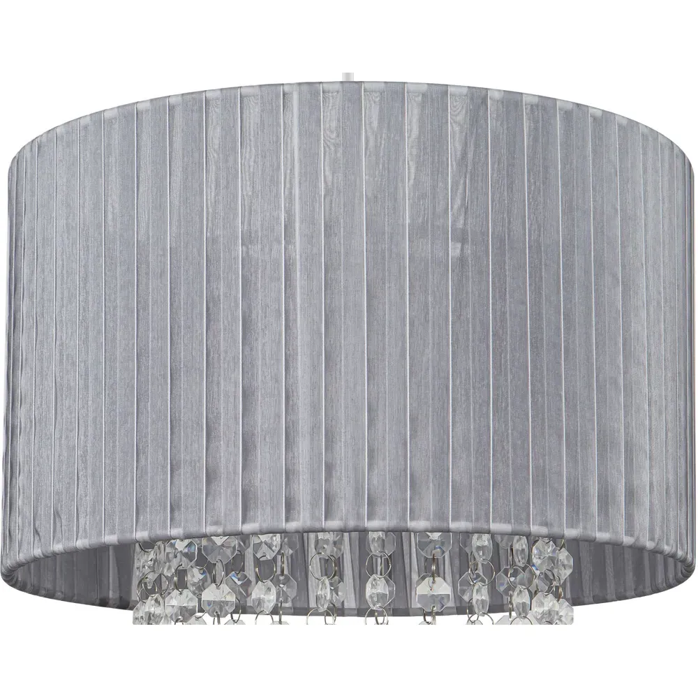 Winni Beaded Voile Easyfit Lamp Shade - Silver