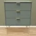 3 Drawer Chest of Drawers - Green
