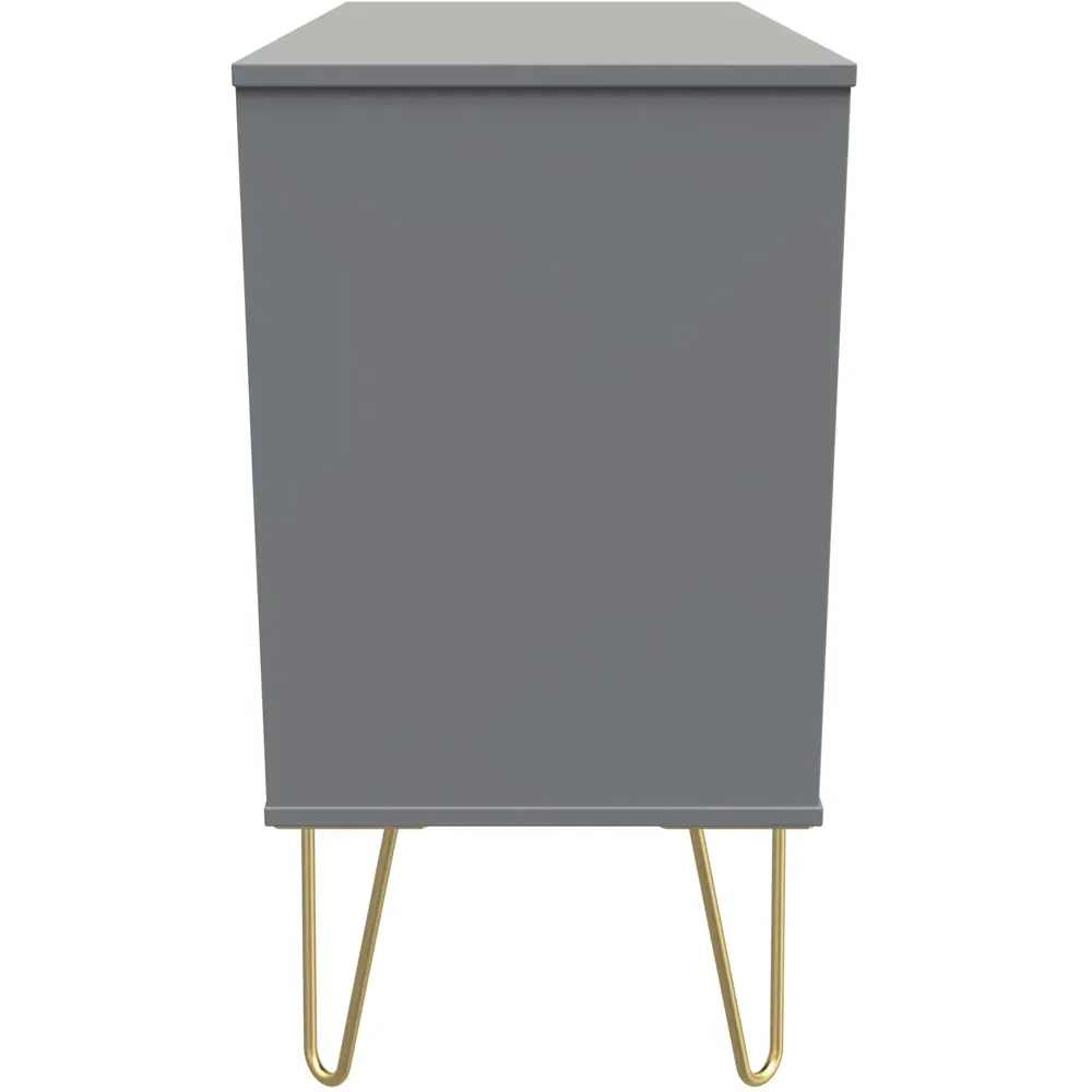 3 Drawer Wide Chest of Drawers - Dusk Grey