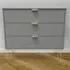3 Drawer Wide Chest of Drawers - Dusk Grey