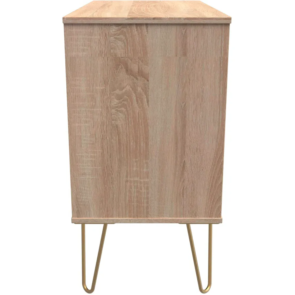 3 Drawer Wide Chest of Drawers - White