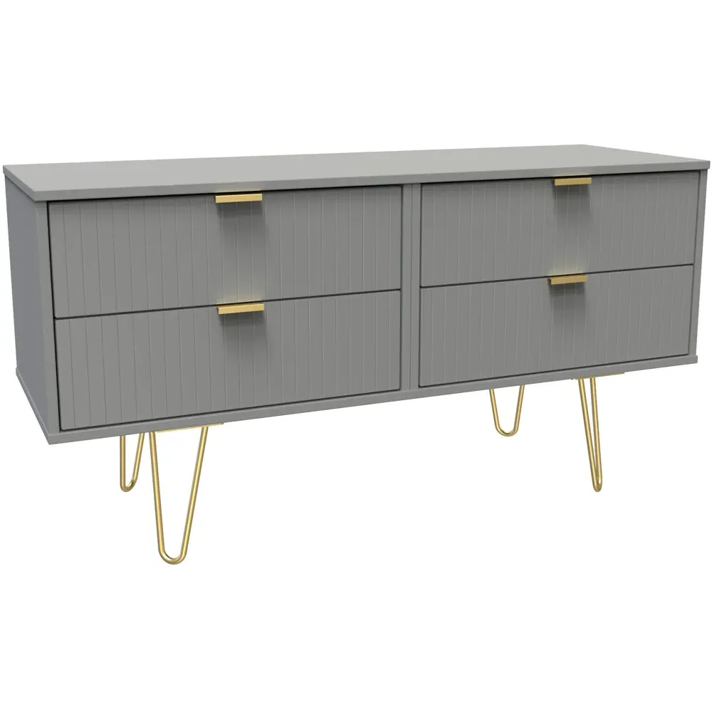 4 Drawer Chest of Drawers - Grey