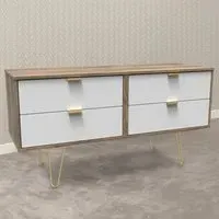 4 Drawer Chest of Drawers - White, Oak