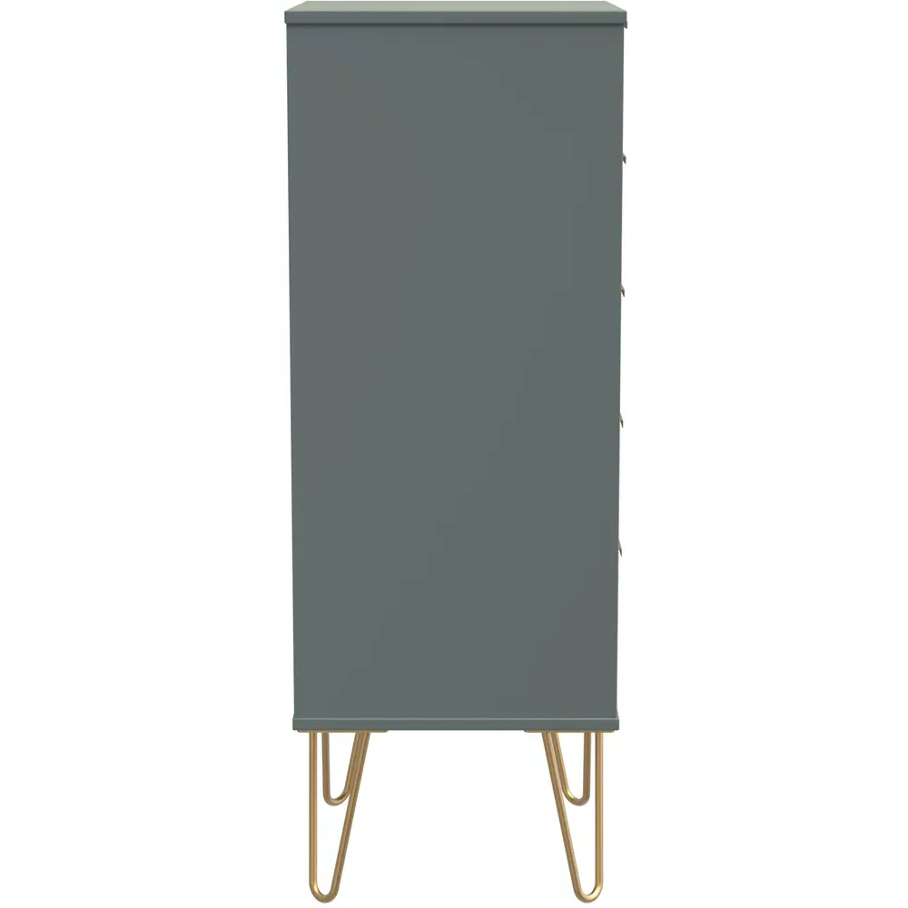 5 Drawer Chest of Drawers - Green