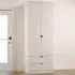 Bora 2 Door 2 Drawer Tall Double Wardrobe - Cream