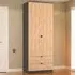 Bora 2 Door 2 Drawer Tall Double Wardrobe - Grey, Oak