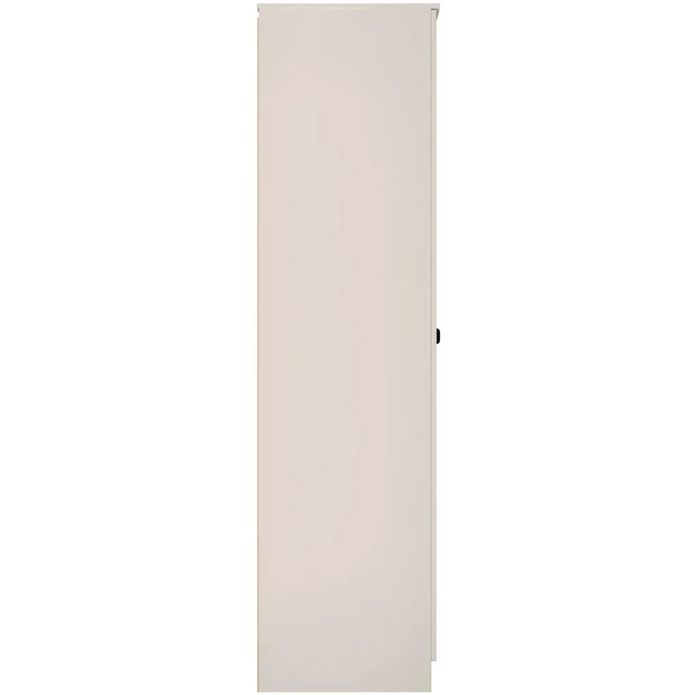 Bora 2 Door Tall Double Wardrobe - Cream