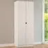 Bora 2 Door Tall Double Wardrobe - Cream