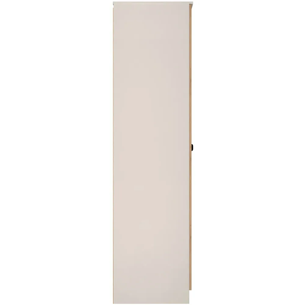 Bora 2 Door Wardrobe - Cream, Gold Oak