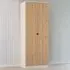Bora 2 Door Wardrobe - Cream, Gold Oak