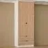 Bora 2 Door Wardrobe with Drawers - Cream, Gold Oak