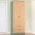 Bora 2 Door Wardrobe with Drawers - Green, Gold Oak