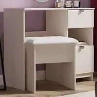 Bora 2 Drawer Single Shelf Vanity - Cream
