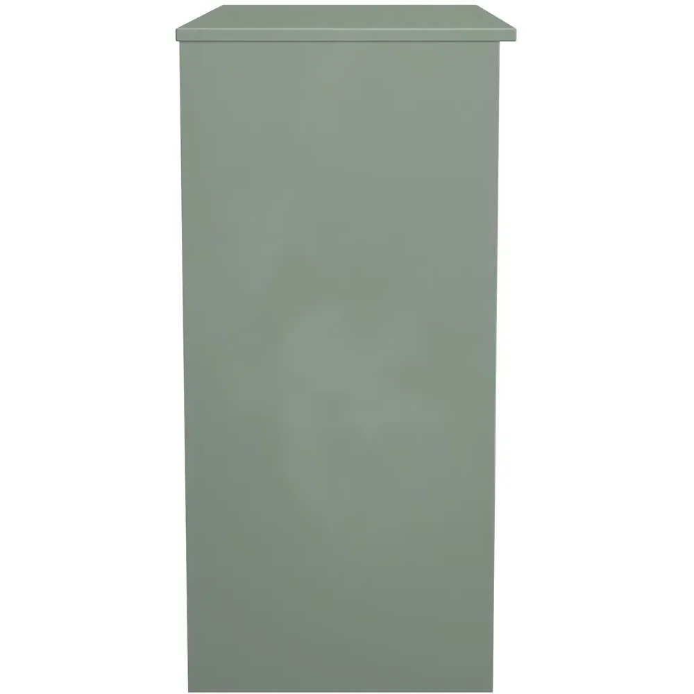 Bora 2 Drawer Vanity with Shelf - Green, Oak