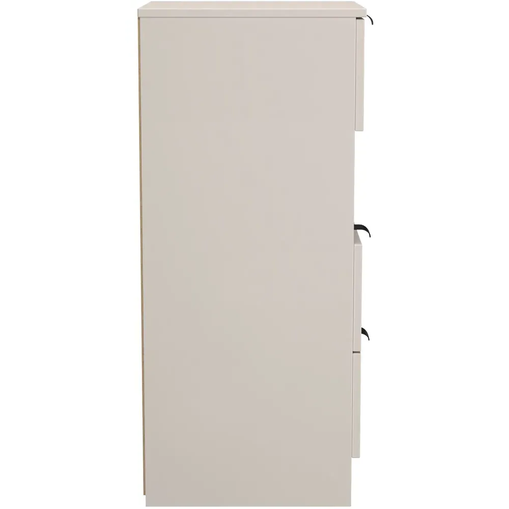 Bora 3 Drawer Bedside Cabinet with Shelf - Cream