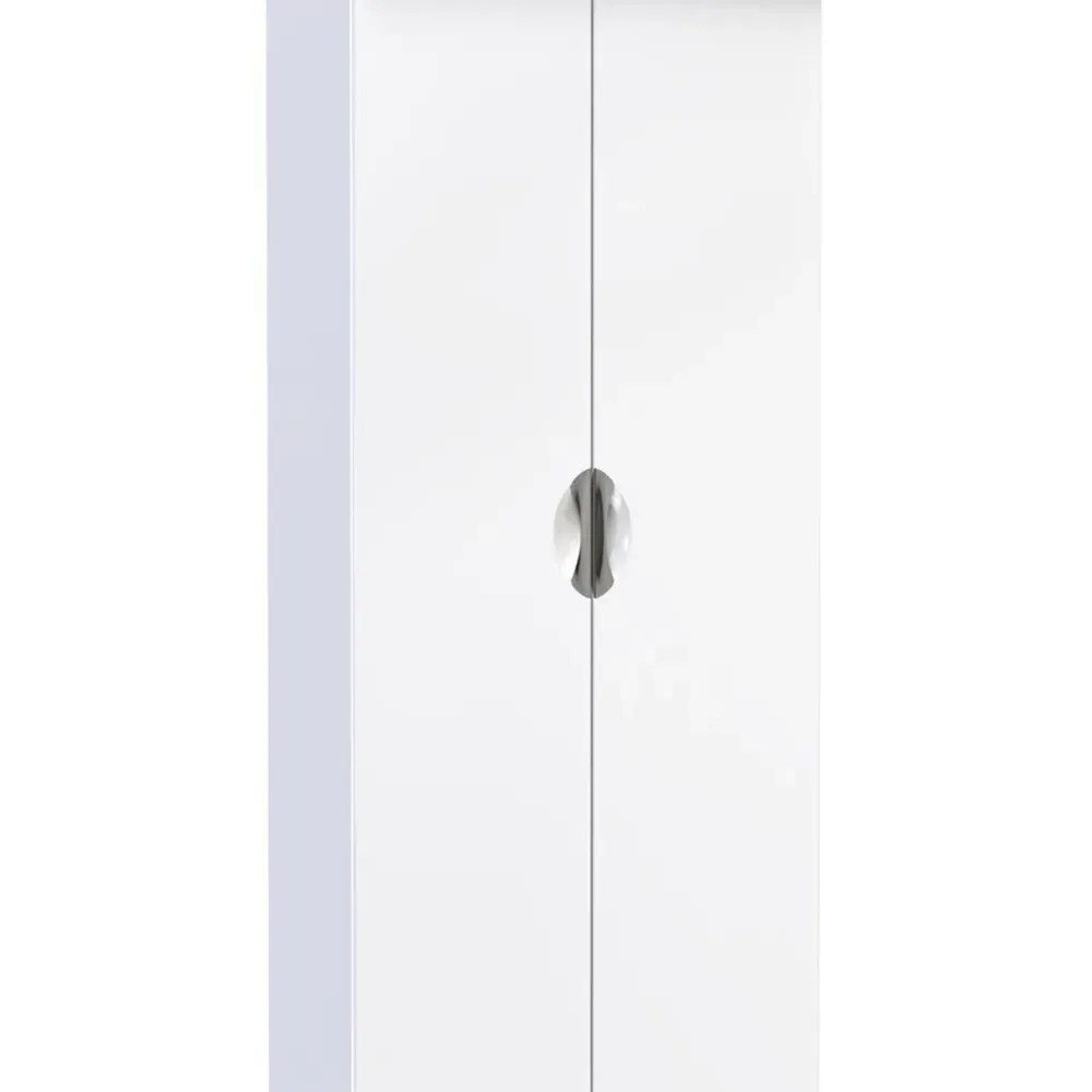 Camden 2 Door Wardrobe - White, Gloss