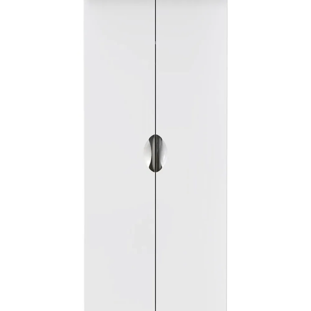 Camden 2 Door Wardrobe - White, Gloss