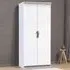 Camden 2 Door Wardrobe - White, Gloss