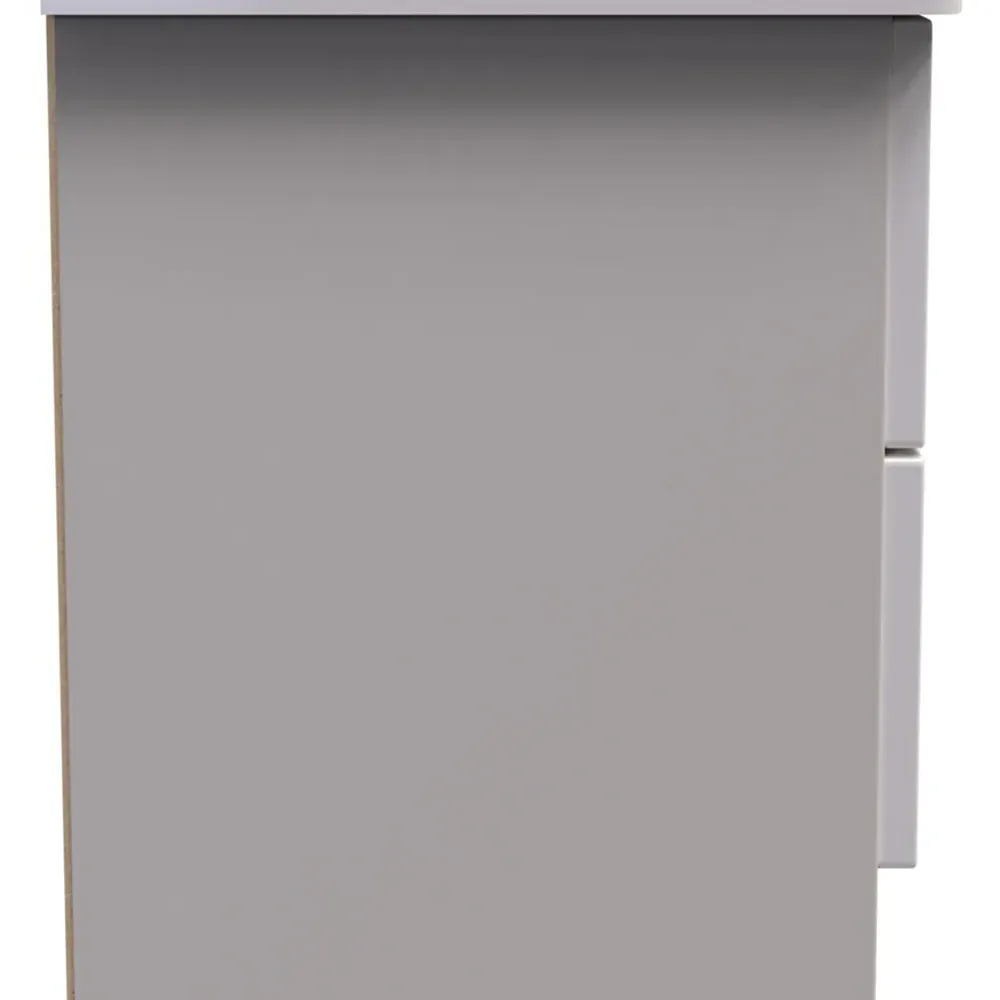 Camden 2 Drawer Bedside Table - Cream